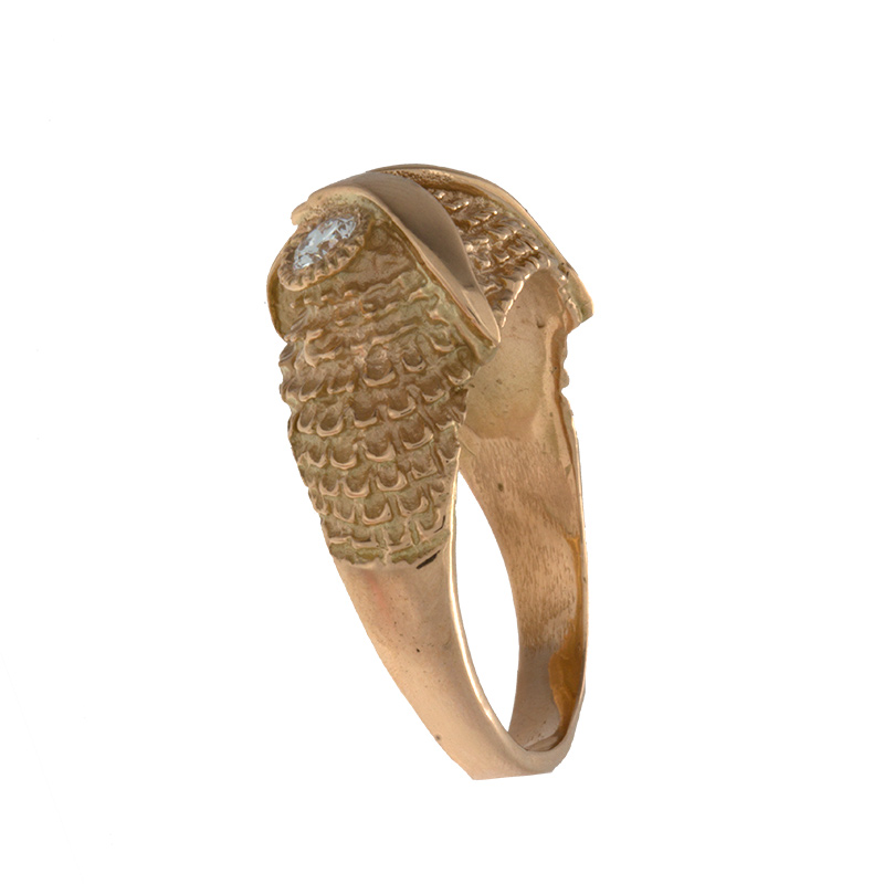 gold owl ring