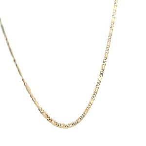 22K Yellow Gold 27.5″ Stylized Link Chain