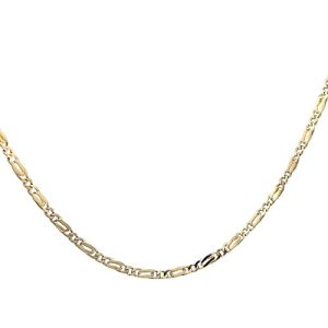 22K Yellow Gold 27.5″ Stylized Link Chain