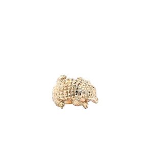 14K Yellow Gold Wrap Around Alligator Ring