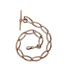 Vintage 9K Rose Gold Pocket Watch Chain