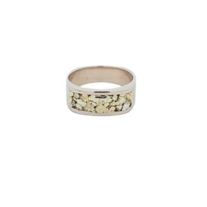 14K Yellow Gold Ring w/ Nugget Top